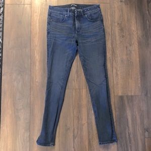 Express Denim Perfect Lift mid rise ankle leggings